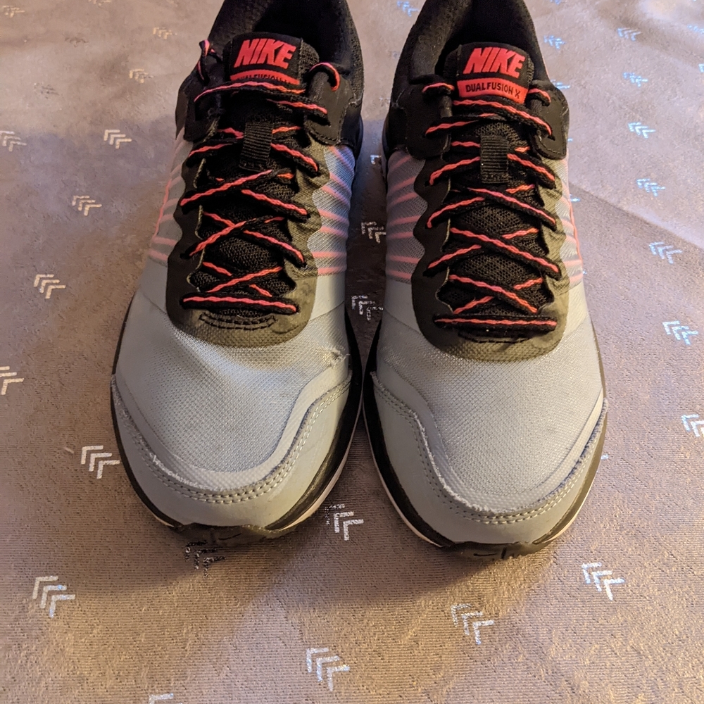 Nike Dual Fusion X  Black Running Shoes Sneakers - Picture 4 of 4